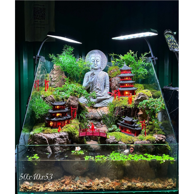 Đèn kẹp bể bán cạn, thuỷ sinh RGB 3in1