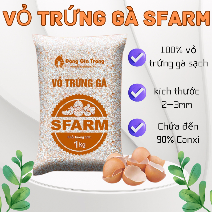 Vỏ Trứng Gà Đặng Gia Trang 1kg (Sfarm) 4