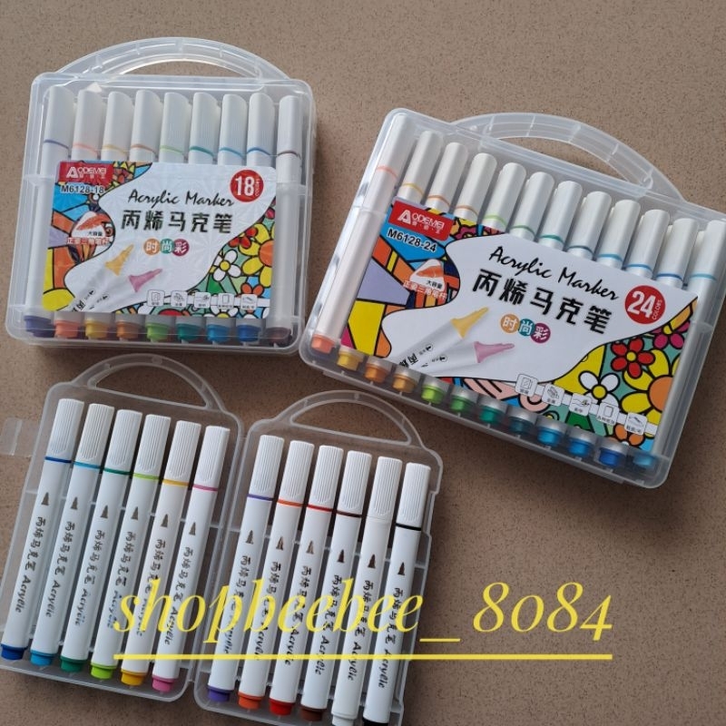 hộp bút dạ màu acrylic maker cao cấp | Shopee Việt Nam