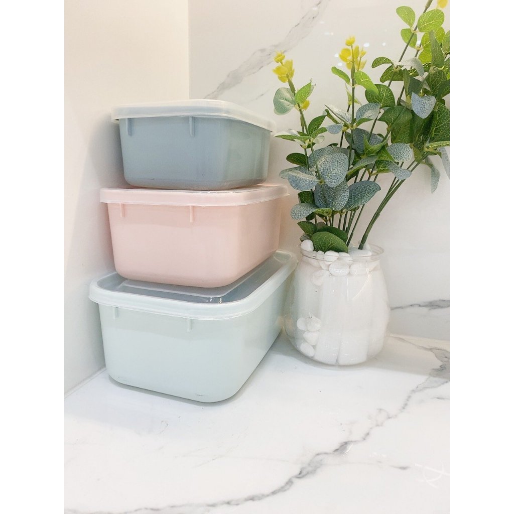 [Hỏa tốc HCM ] Set 3 hộp nhựa chữ nhật trong đựng thực phẩm