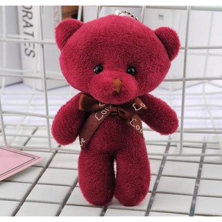 Móc khóa gấu bông nhiều màu xinh xắn