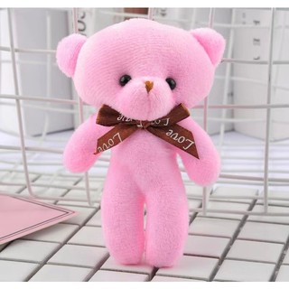 Móc khóa gấu bông nhiều màu xinh xắn