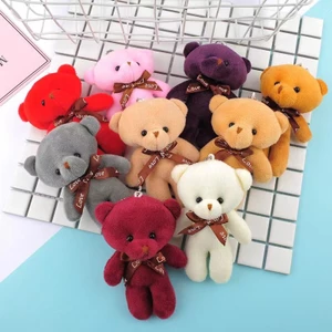 Móc khóa gấu bông nhiều màu xinh xắn