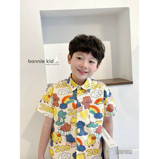Bộ sơ mi họa tiết thú ngộ nghĩnh cho bé trai 1-7 tuổi (9-29kg) N0070