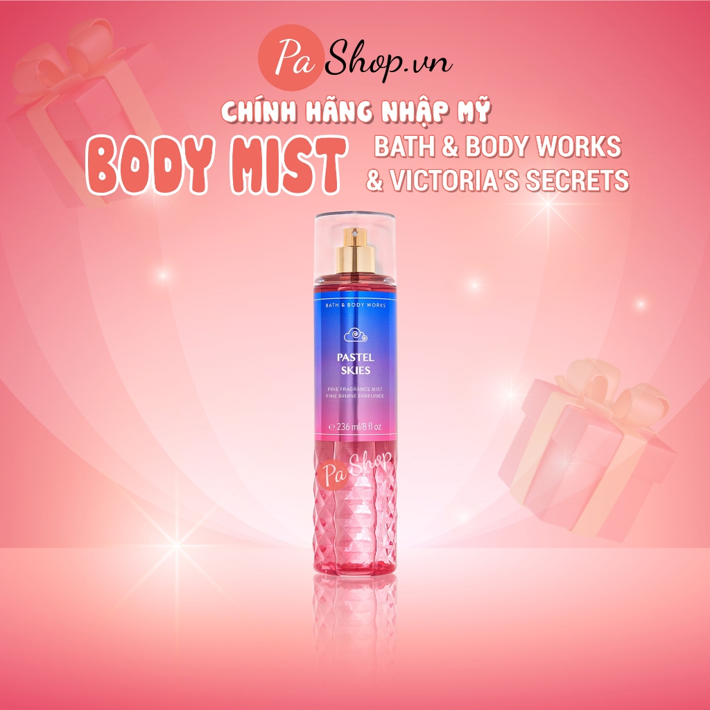 Xịt Thơm Body Mist Bath And Body Works Pastel Skies 236ml Shopee Việt Nam