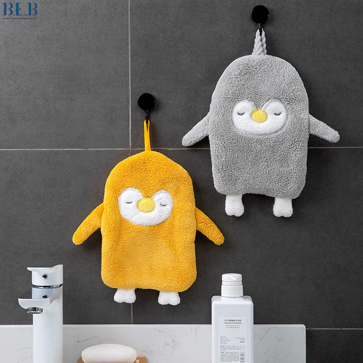 Ảnh Khăn Lau Tay Hình Chim Cánh Cụt Thấm Nước Tốt 1