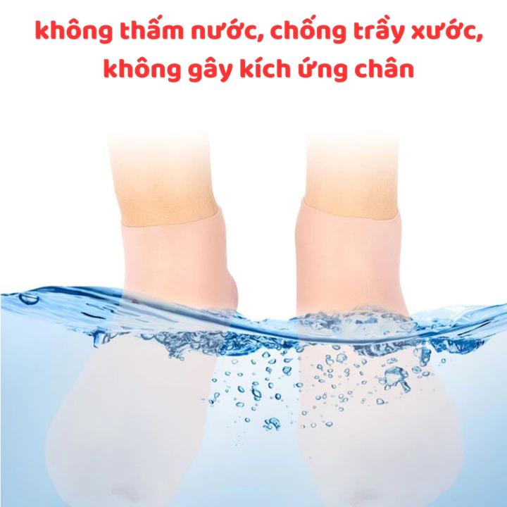 Tất Ủ Chân Chất Liệu Silicon Mềm Mịn, Vớ Ủ Kem Giúp Dưỡng Ẩm Làm Mềm Da Ngăn Ngừa Khô Nứt Nẻ Da Chân
