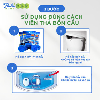 Túi 10 Viên Khử Mùi Tẩy Bồn Cầu Thế Hệ Mới 2X- Thả Xả Toilet Diệt Khuẩn, Tẩy Sạch Vệ Sinh Vết Bám Bẩn 88292