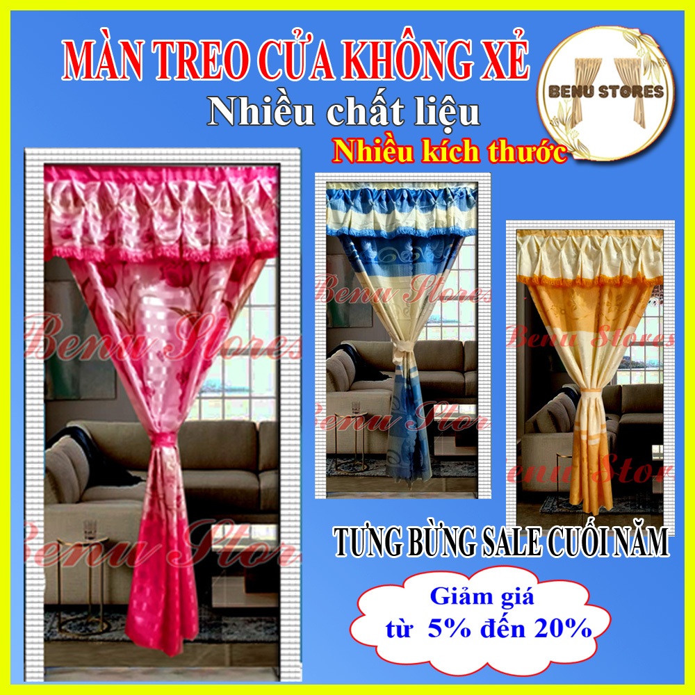 màn treo cửa chính, cửa phòng không xẻ giữa nhiều màu sắc sáng trọng ...