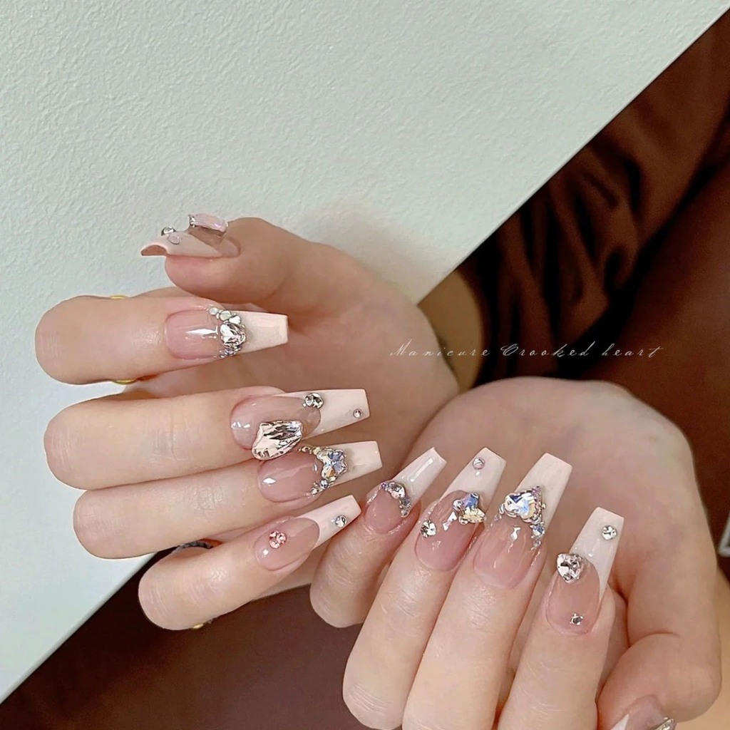 Túi đá khối 50 viên to, mix đủ size, đá nail box cao cấp