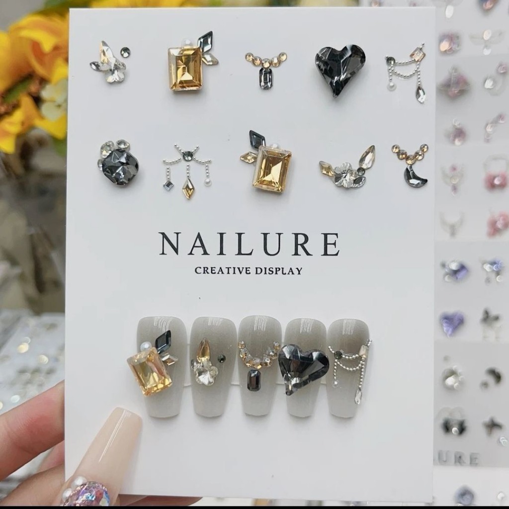 Túi đá khối 50 viên to, mix đủ size, đá nail box cao cấp