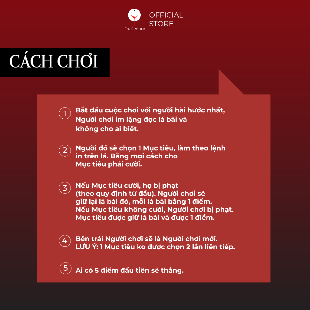Bộ bài drinking game song ngữ Tưng Tửng cho hội bạn, boardgame chơi uống rượu cực vui Ừng Ực