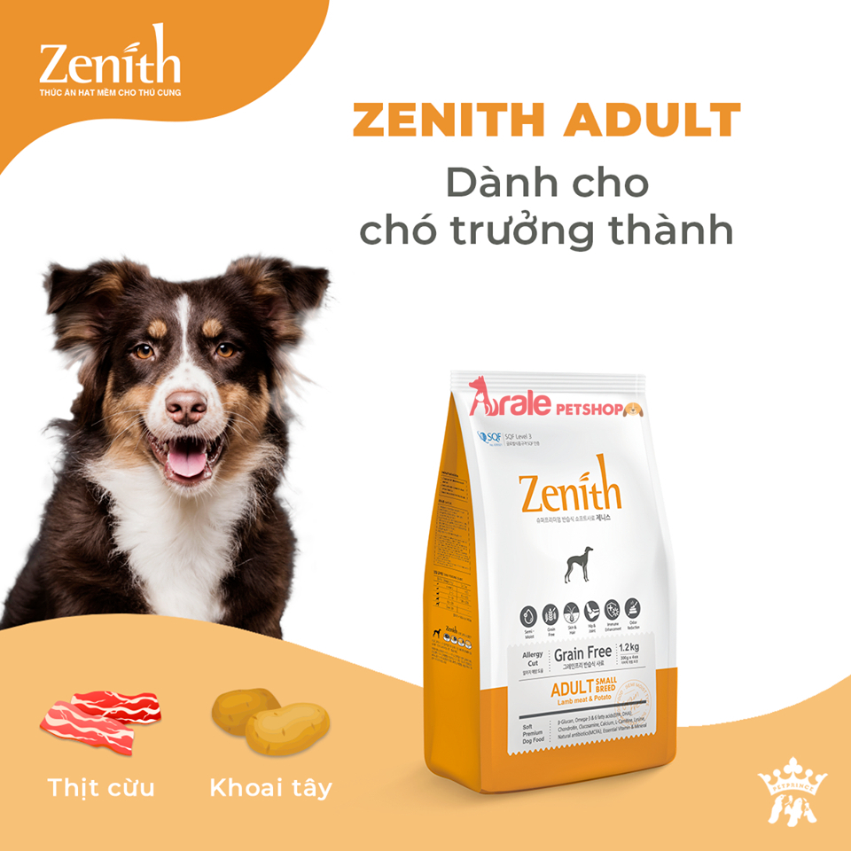 Hạt Mềm Zenith Cho Chó - Hạt Mềm Hỗ Trợ Tiêu Hoá Nhiều Loại 1.2kg-3kg