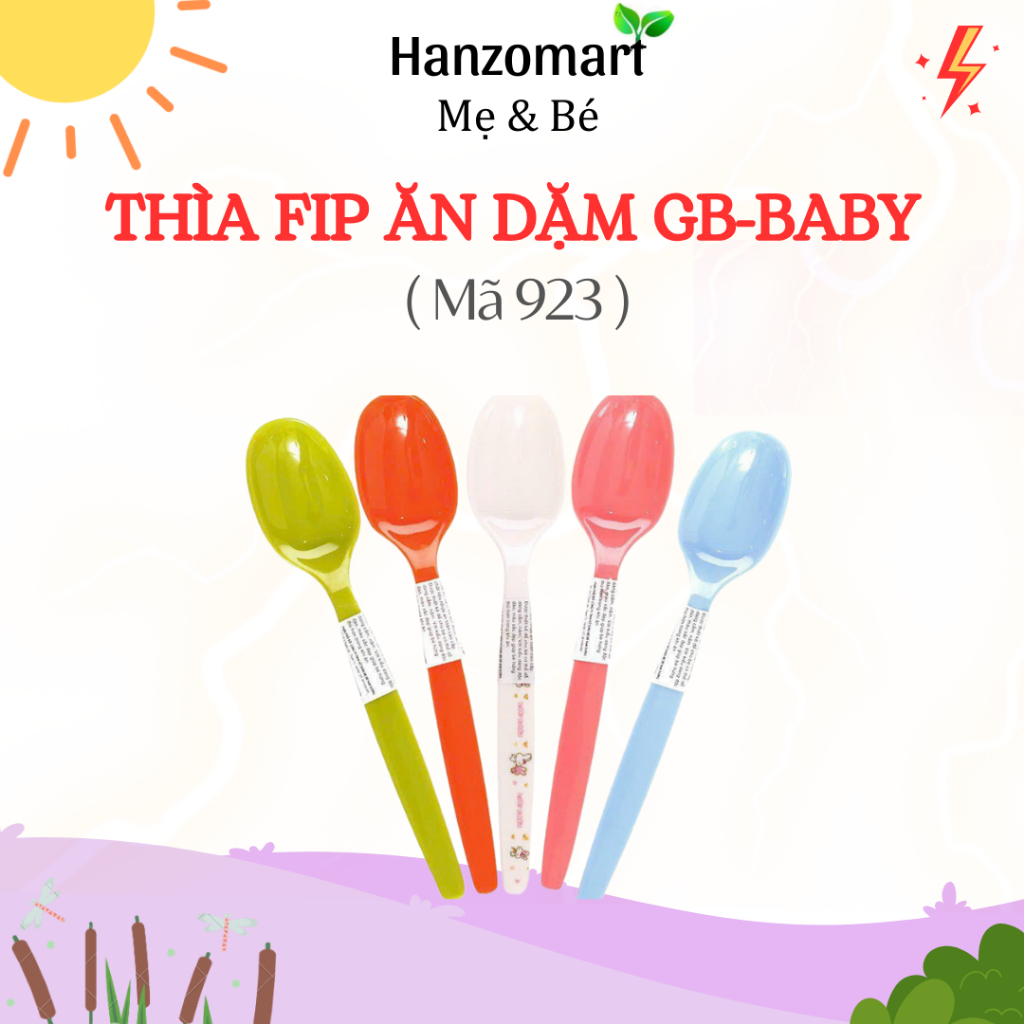 [Mã SMKB11 giảm 15% đơn 350.000Đ] [6m] Thìa nhựa ăn dặm Nhật Bản