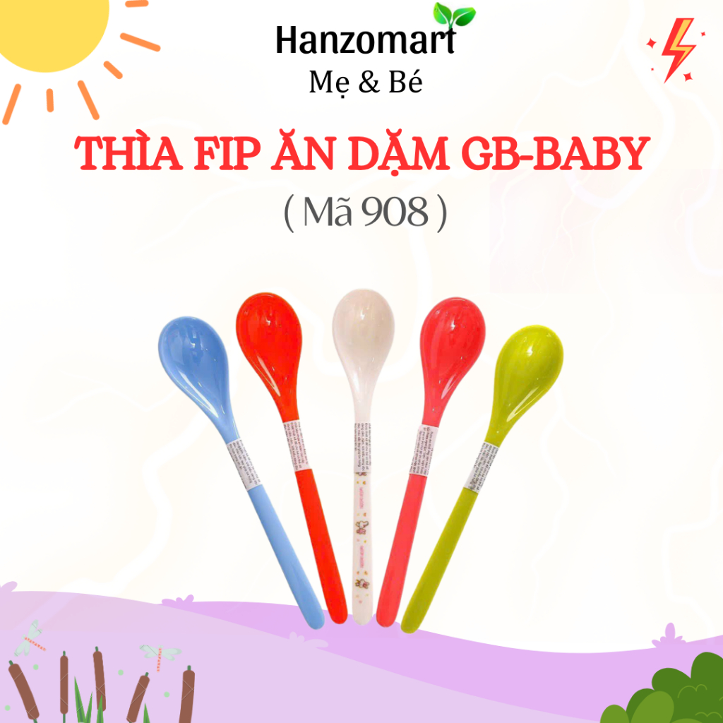 [Mã SMKB11 giảm 15% đơn 350.000Đ] [6m] Thìa nhựa ăn dặm Nhật Bản