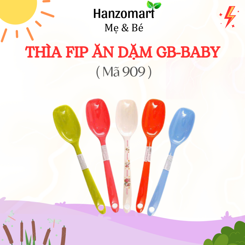 [Mã SMKB11 giảm 15% đơn 350.000Đ] [6m] Thìa nhựa ăn dặm Nhật Bản