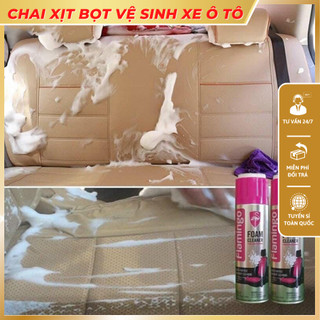 Bình Xịt Tẩy Đa Năng Dạng Bọt Flamingo F002 650ml - Vệ Sinh Nội Thất Ô Tô, Nội Thất Gia Đình