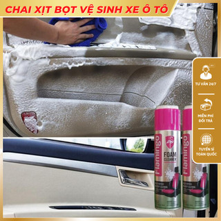 Bình Xịt Tẩy Đa Năng Dạng Bọt Flamingo F002 650ml - Vệ Sinh Nội Thất Ô Tô, Nội Thất Gia Đình