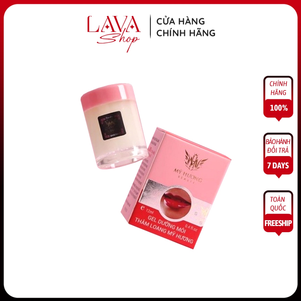 Dưỡng môi hồng xinh xắn sau phun xăm dạng hũ (12ml) |Dưỡng Mỹ Hương Tròn