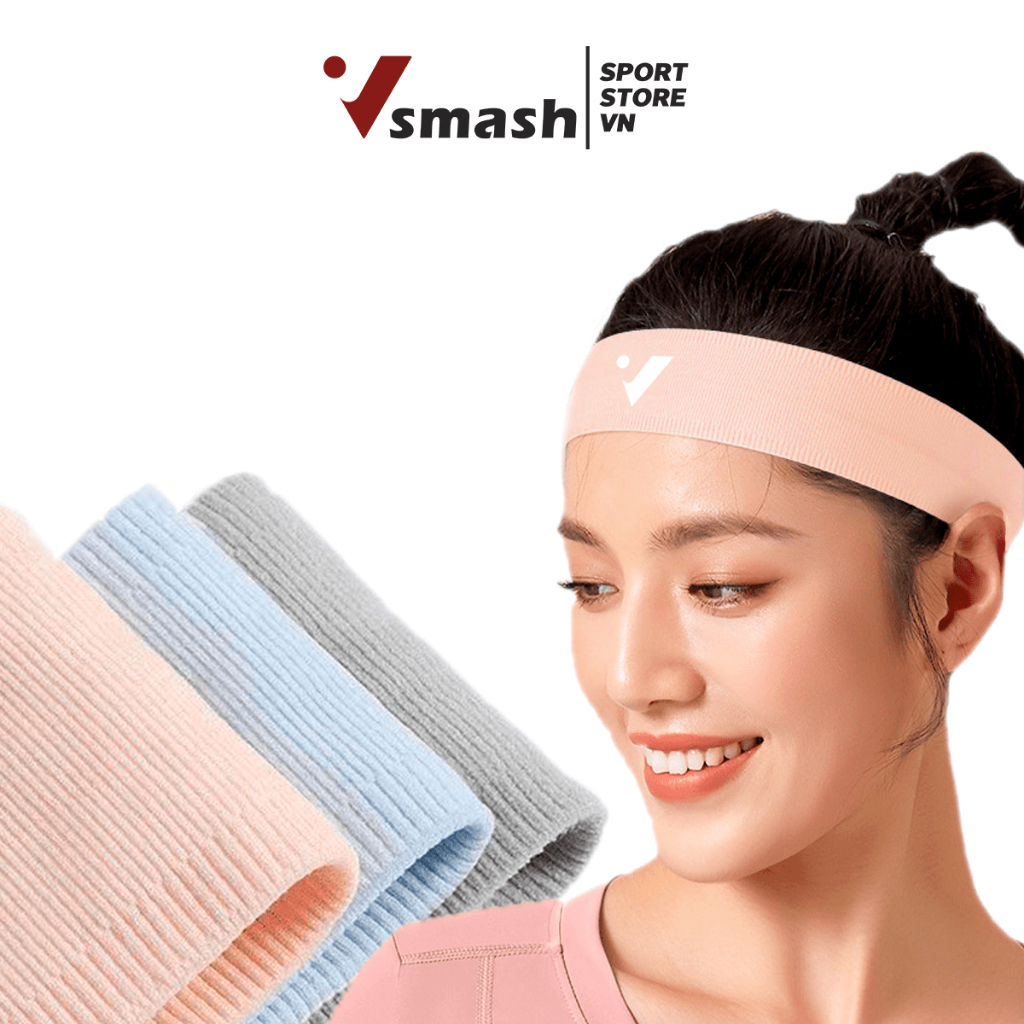 (BẢN TO) Băng đô thể thao chống trượt, chặn mồ hôi, co giãn | Thương hiệu VSMASH SPORTS VN | Nhiều màu sắc chọn lựa