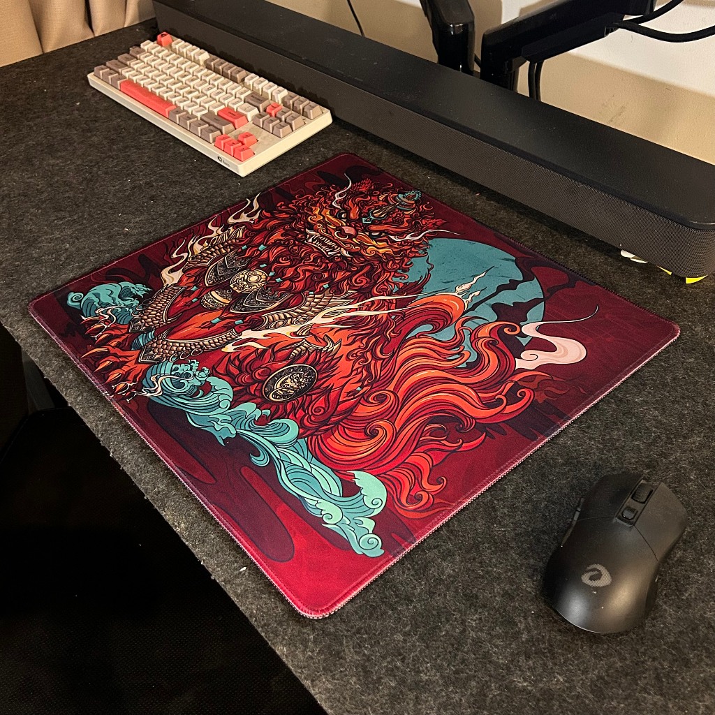 Lót Chuột Pad Chuột Mouse Pad Esports Tiger Ling Yun & Long Teng