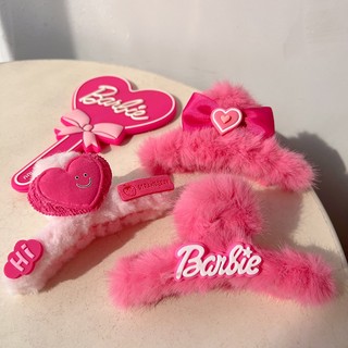 Kẹp Tóc Lông Nhung Barbie Xinh Xắn MEILI STORE