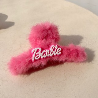 Kẹp Tóc Lông Nhung Barbie Xinh Xắn MEILI STORE