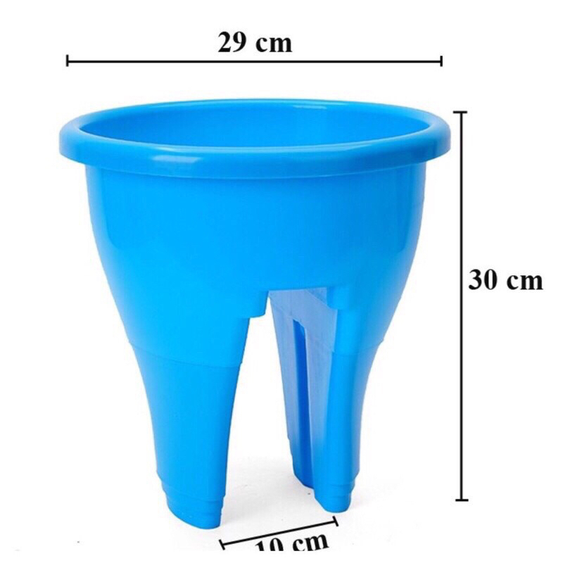 Chậu Nhựa Kẹp Ban Công Lan Can size trung rãnh 7cm đáy nhọn Trồng Hoa, siêu đẹp,video