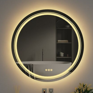 Gương Tròn Treo Tường Đèn LED Phôi Bỉ AGC 5mm Cao Cấp,Trang Điểm,Phòng Tắm,Có Nút Cảm Ứng DIAMOND MIRROR