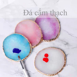 Đá cẩm thạch dùng pha sơn gel - tán màu vẽ , làm phụ kiện chụp ảnh nail