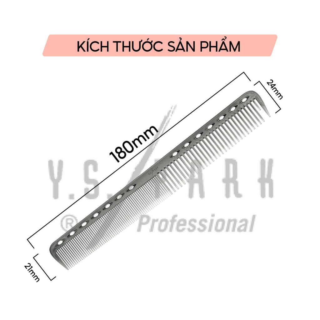 Ảnh Combo lược cắt tóc YS-339PC và Kẹp làm tóc CLIPS hàng chính hãng YS PARK nhập khẩu Nhật Bản 2