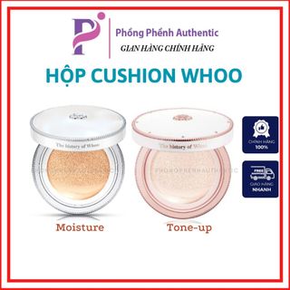PHẤN NƯỚC CASE CUSHION WHOO TONE 21 FULLSIZE KHÔNG BOX - PHỒNG PHỀNH