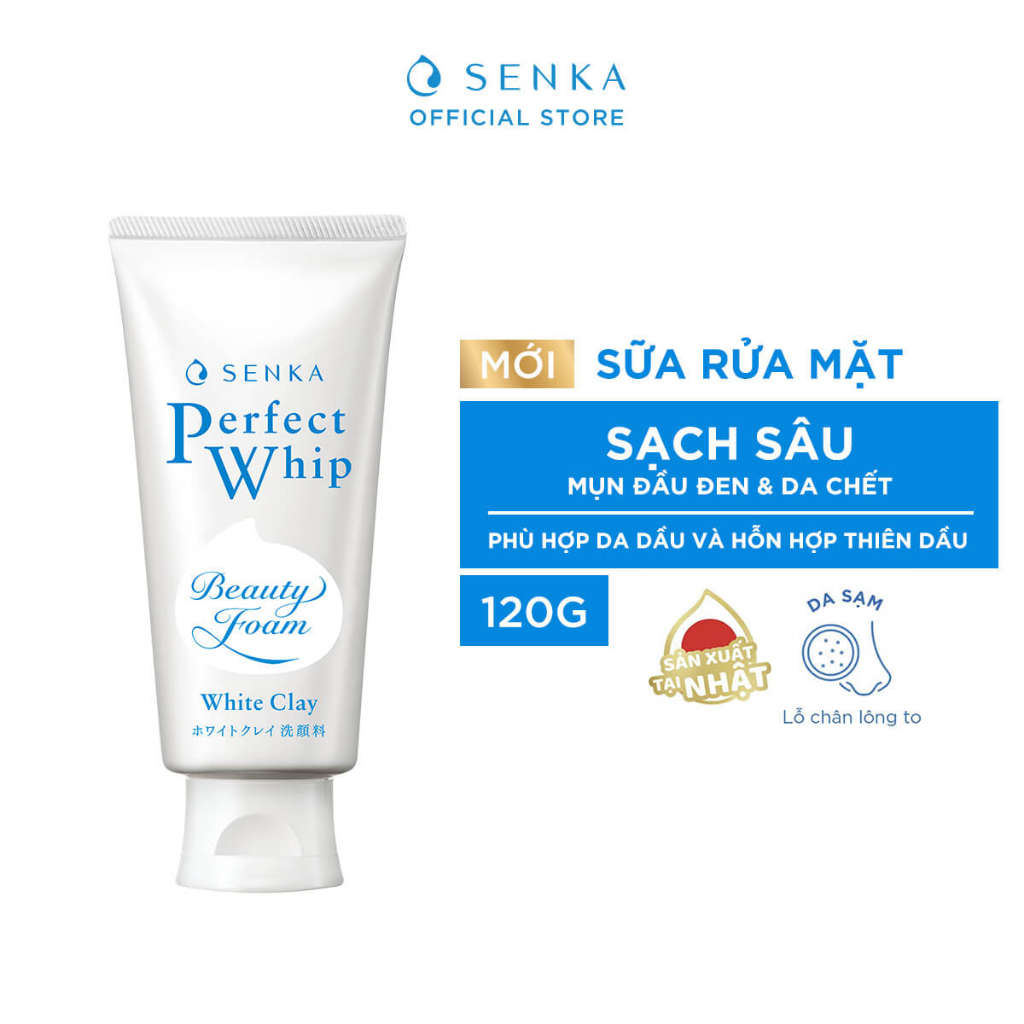 Ảnh Sữa Rửa Mặt Làm Sạch Sâu Cho Da Senka 100g 3