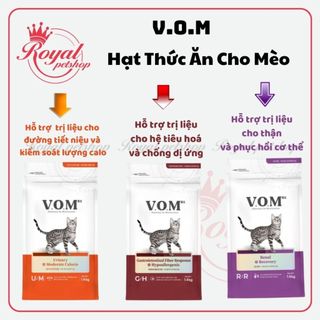 V.O.M Cat 1.4kg - Hạt thức ăn cho mèo hỗ trợ trị liệu đa chức năng