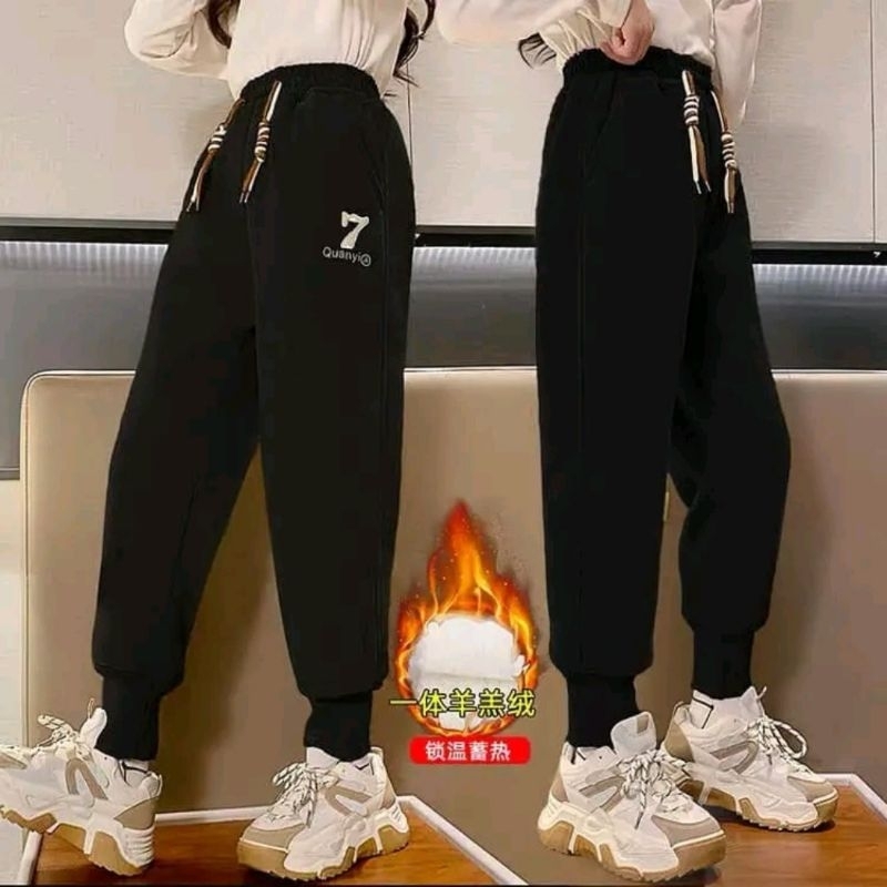 Quần nhung trẻ em Quần mùa đông NHUNG LÓT LÔNG size từ 16-55kg Hàng QC quần dài đi học cho bé