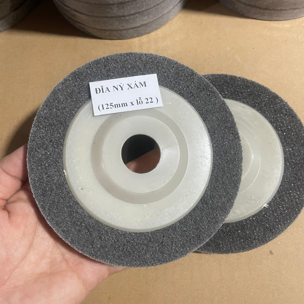 Nỉ xám đường kính 125mm Combo 2 cái - đĩa nỉ xám loại cứng tốt chuyên ...