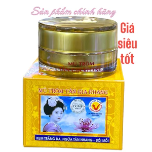 MỦ TRÔM TÂN GIA KHANG - Kem Trắng da, ngừa tàn nhang, đồi mồi 10gram