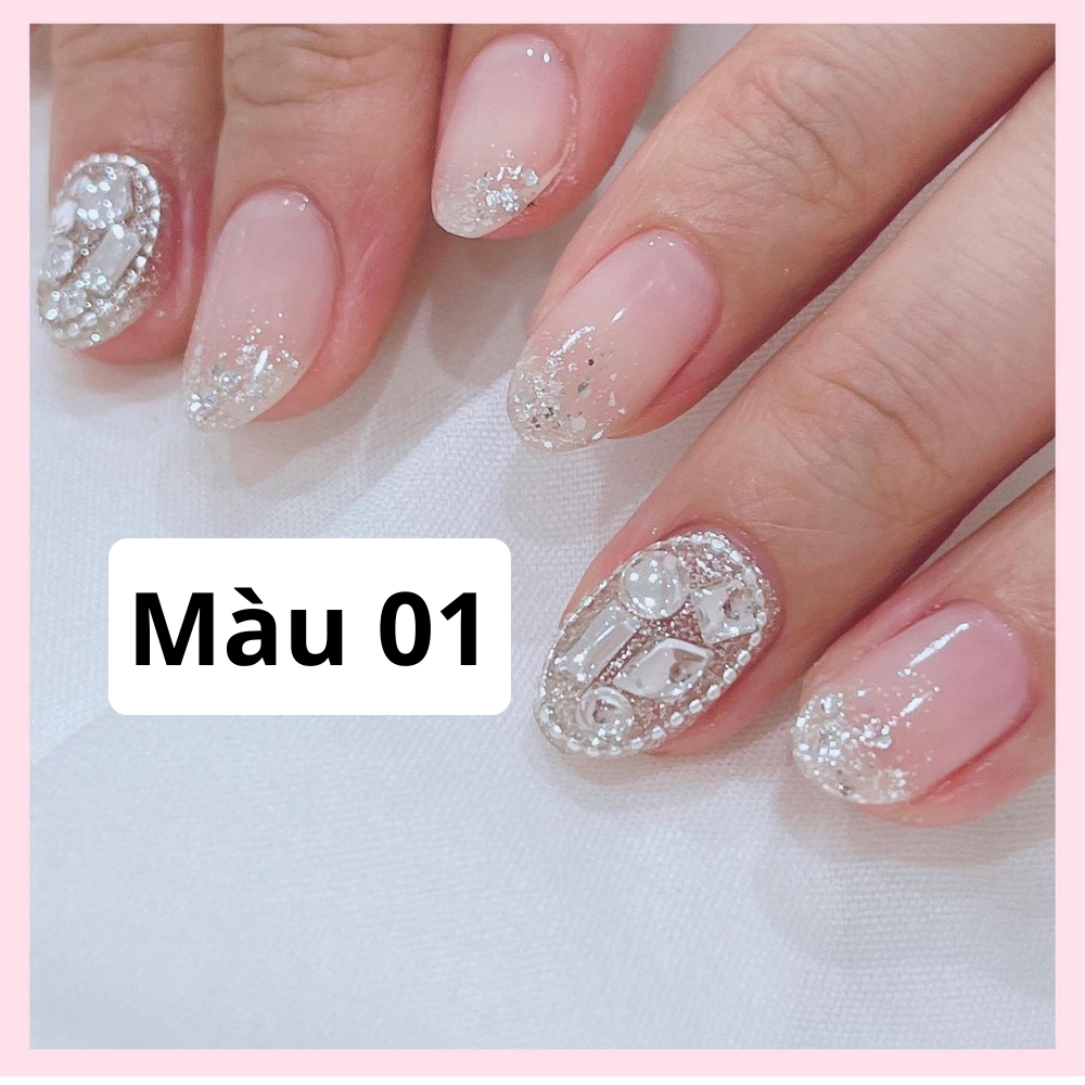 Set đá chân bằng size mini , size vừa loại thường trang trí móng đính nail ANGELICA SDM SMN
