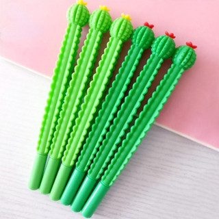 [Combo 5 bút] Bút bi gel xương rồng, bút nước hình cây xương rồng, bút cute cây xương rồng nét 0.38mm