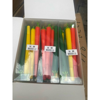 Combo 2 bút gel quả ớt, bút nước quả ớt nhiều màu, bút gel cute hình trái ớt nét 0.38mm, bút gel cute