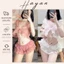 HT34 Bộ ngủ sexy chấm bi dễ thương dây cài, đồ ngủ dáng ngắn tôn dáng quyến rũ HT34