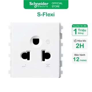 Ổ cắm đơn 3 chấu 16A dòng S-flexi size M - Schneider Electric - F1426UESM_WE_G19