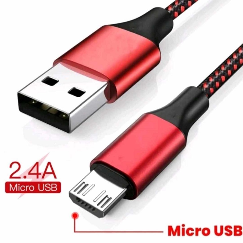 Dây sạc micro usb dài 1m 2m andoird - Cáp sạc bọc dù dùng cho xiaomi ...