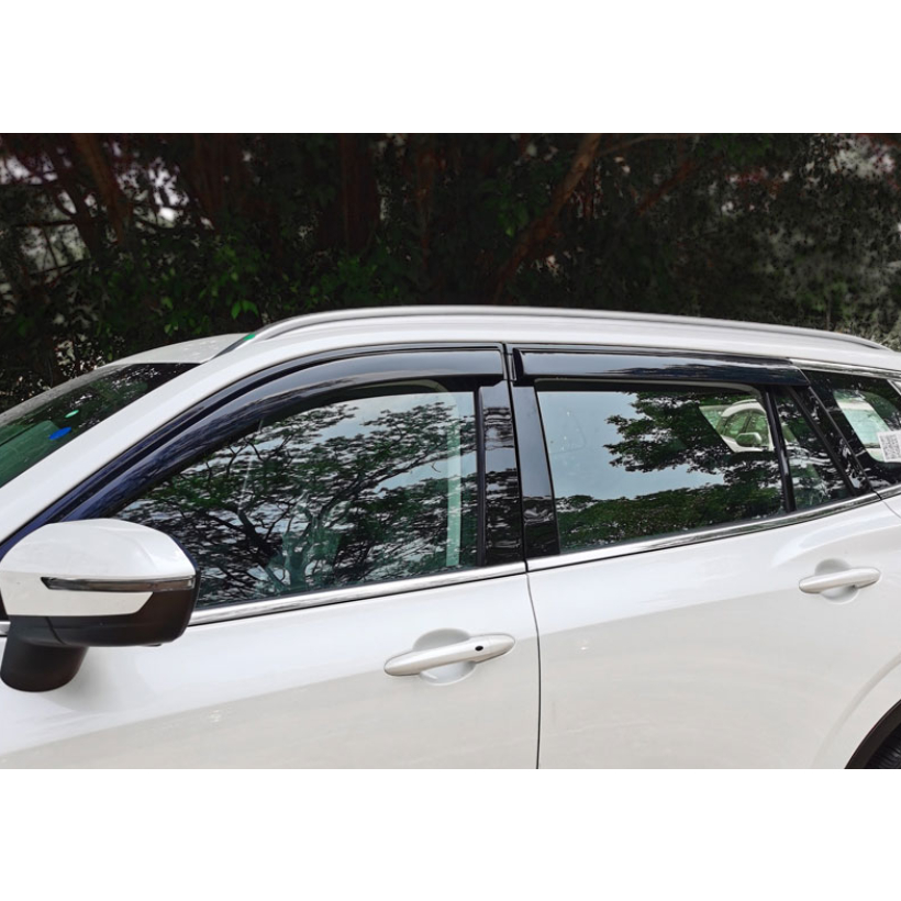 Bộ vè che mưa Ford Territory 2022-2026 - Vè mưa chỉ INOX và vè mưa nhựa đen Thái Lan, Chất liệu nhựa ABS