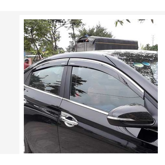 Bộ vè che mưa Ford Territory 2022-2026 - Vè mưa chỉ INOX và vè mưa nhựa đen Thái Lan, Chất liệu nhựa ABS
