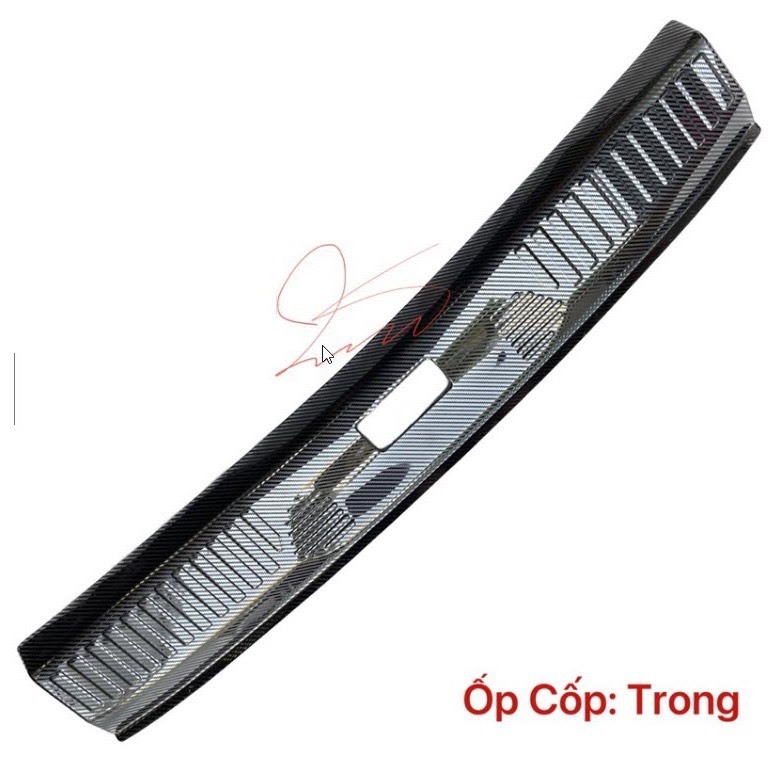 Ốp chống trầy cốp xe Ford Territory 2022-2024, Ốp trầy cốp Territory Mẫu Carbon chống xước cao cấp