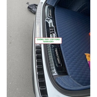 Ốp chống trầy cốp xe Ford Territory 2022-2024, Ốp trầy cốp Territory Mẫu Carbon chống xước cao cấp