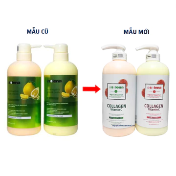 Dầu gội bưởi Selena Vitamin C, Bộ Dầu Gội Dầu Xả Bưởi Giảm Rụng Tóc Phục Hồi Hư Tổn 800ml