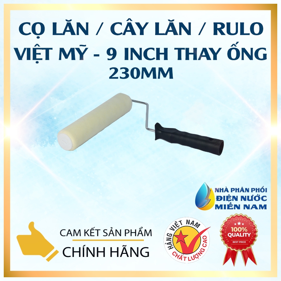 Cọ Lăn, Cây Lăn, Rulo Sơn 9 Inch 230mm Thay Thế Ống Thương Hiệu Việt Mỹ ...
