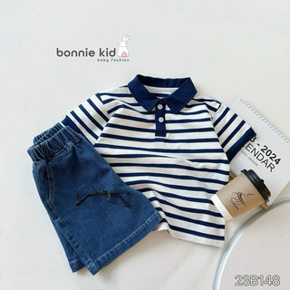 Bộ polo kẻ cho bé trai 1-7 tuổi (9-29kg) N0071